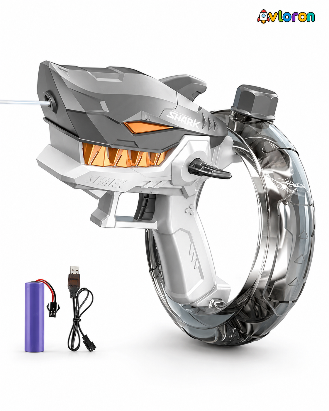 Shark Electric Water Gun with Long-Range High-Pressure Spray – Exciting Outdoor Water Battles for Kids