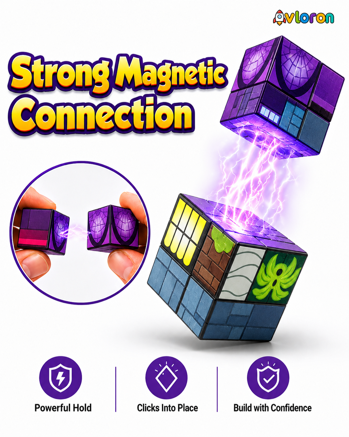 Magnetic Blocks 188PCS Hotel Elves Series with Light-Up Magnetic Tiles – STEM Building Toy for Creativity & Motor Skills Ages 3+