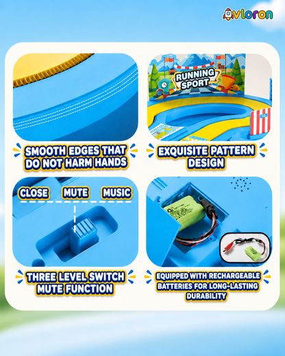 Avloron Motion-Sensing Racing Track Game with Two-Player Competition Mode – Interactive Family Toy for Home Fun & Entertainment