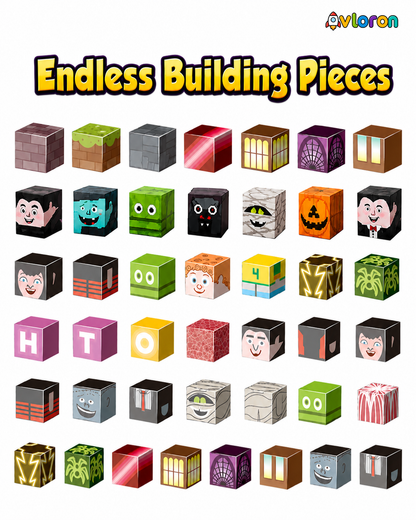 Magnetic Blocks 188PCS Hotel Elves Series with Light-Up Magnetic Tiles – STEM Building Toy for Creativity & Motor Skills Ages 3+
