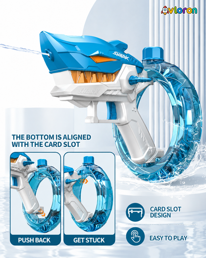 Shark Electric Water Gun with Long-Range High-Pressure Spray – Exciting Outdoor Water Battles for Kids