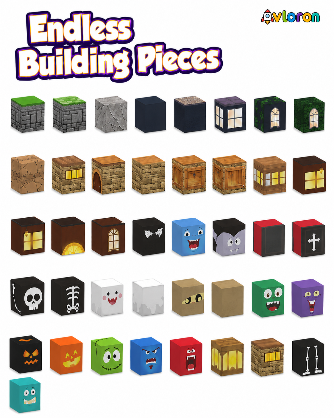 Magnetic Blocks 137PCS Halloween Set with Light-Up Magnetic Tiles – STEM Building Toy for Creativity & Motor Skills Ages 3+
