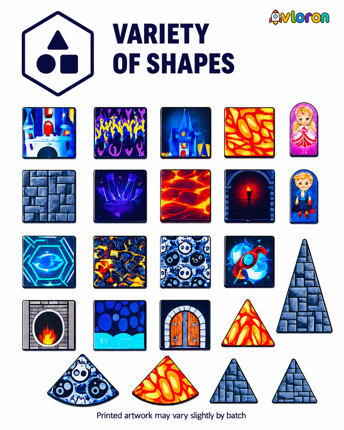 Magnetic Building Tiles 3D Mystic Night Castle 52PCS - STEM Construction Set with Strong Magnetic Force-Develop Thinking & Motor Skills Ages 3+